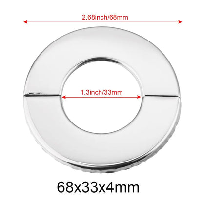 1Pc Stainless Steel Shower Kitchen Faucet Decorative Cover Wall Flange Self-Adhesive Pipe Wall Covers Bathroom Accessories New