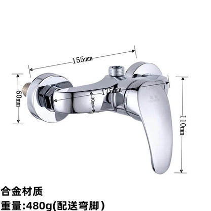 Brass Shower Faucet Mixer Valve Set with Shower Head and Hidden Switch for Bathroom Hot and Cold Water Tap  Bath