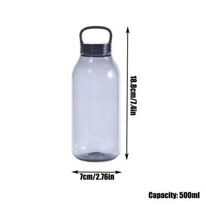 500ML Plastic Cup High Temperature Resistant Thick Cycling Water Bottle Large Capacity Transparent Sports Water Bottles Outdoor