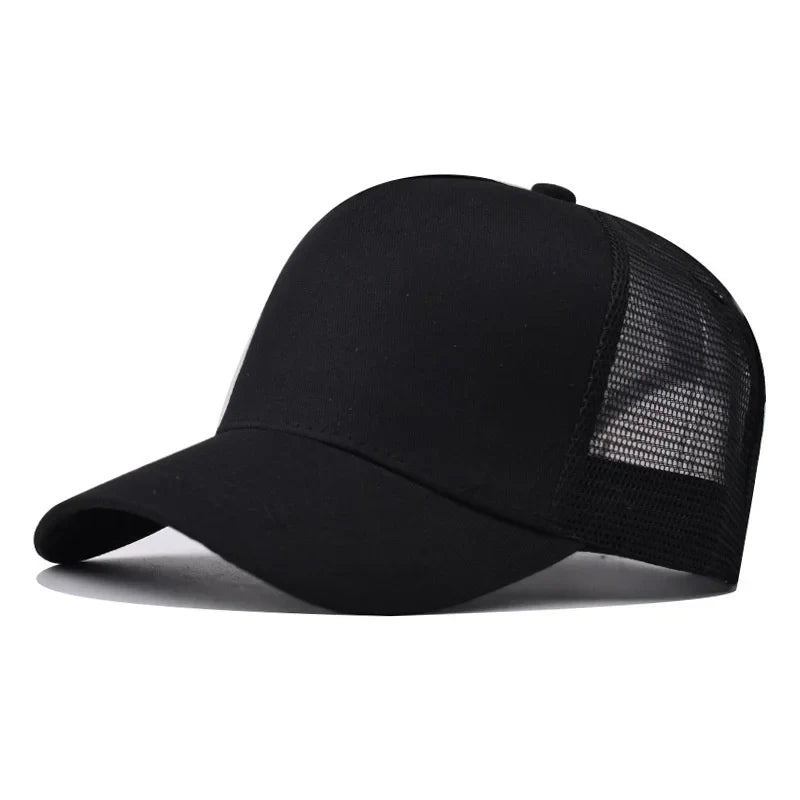 2024 Summer 14 Style Polyester Solid Casquette Baseball Cap Adjustable Outdoor Breathable Mesh Snapback Hats for Men and Women