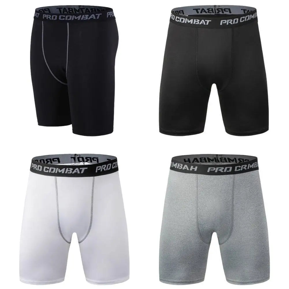 Shorts Men's Leggings Compression Pants Sports Leggings Basketball Quarter Shorts Quick Drying Running Training Stretch Fitness Pants