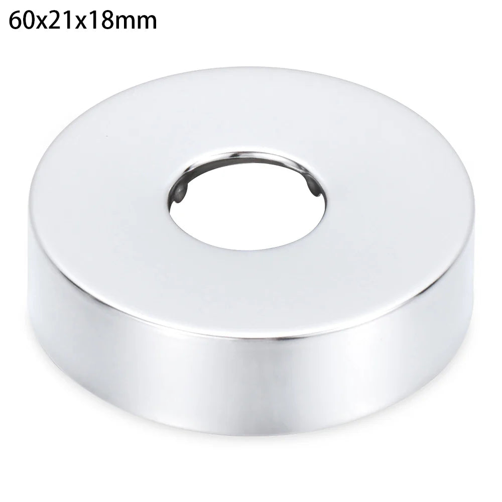 1Pc Stainless Steel Shower Kitchen Faucet Decorative Cover Wall Flange Self-Adhesive Pipe Wall Covers Bathroom Accessories New