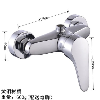 Brass Shower Faucet Mixer Valve Set with Shower Head and Hidden Switch for Bathroom Hot and Cold Water Tap  Bath
