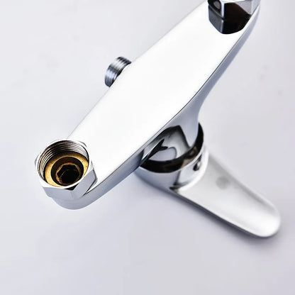 Brass Shower Faucet Mixer Valve Set with Shower Head and Hidden Switch for Bathroom Hot and Cold Water Tap  Bath