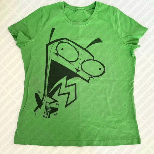 90s Streetwear Green Goth Baby Tees Y2K Tops Harajuku  Letter Print Graphics Kawaii Short Sleeve T-shirts  E-girl Slim Crop Tops