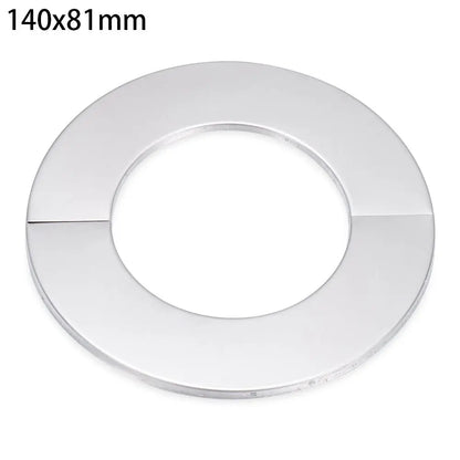1Pc Stainless Steel Shower Kitchen Faucet Decorative Cover Wall Flange Self-Adhesive Pipe Wall Covers Bathroom Accessories New