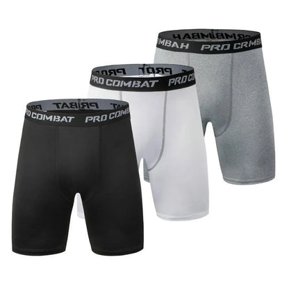 Shorts Men's Leggings Compression Pants Sports Leggings Basketball Quarter Shorts Quick Drying Running Training Stretch Fitness Pants