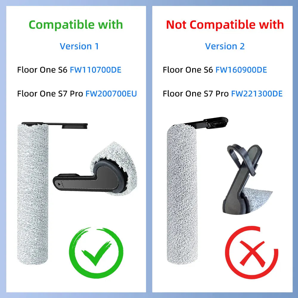 Compatible For Tineco Floor One S7 Pro  FW200700EU / S6 FW110700DE Vacuum Replacement Parts Roller Brush HEPA Filter