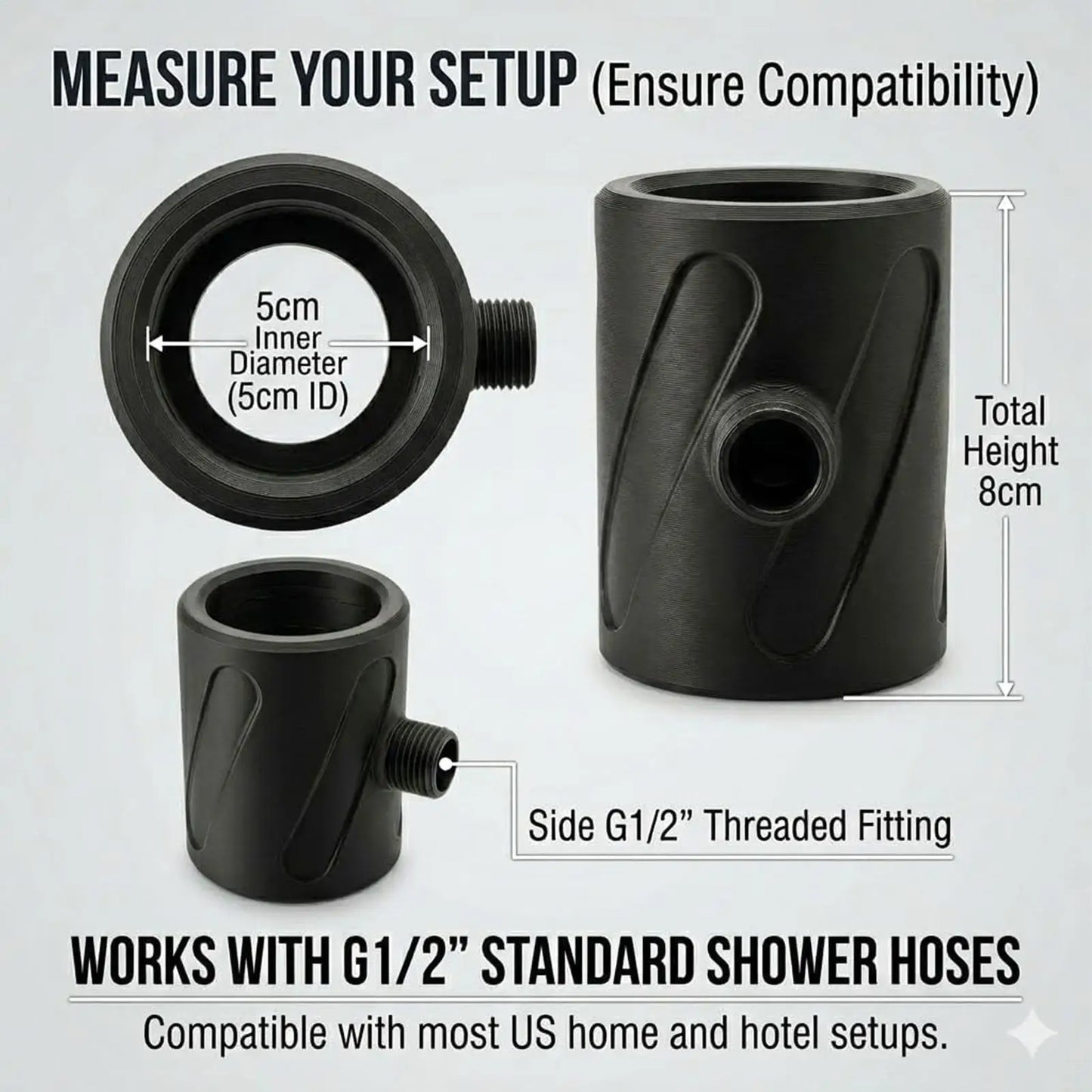 Bathroom Men Cleaning Shower Head handheld shower head with coarse holes to prevent clogging for Home Apartment