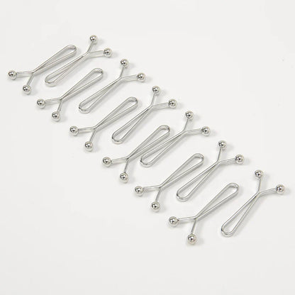 12pcs Women's Scarf Clips Hijab Pins Silk Scarf Pins U-Shaped Brooch Pins Jeans Skirts Detachable Buckle Adjustable Sleeve Clip