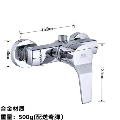 Brass Shower Faucet Mixer Valve Set with Shower Head and Hidden Switch for Bathroom Hot and Cold Water Tap  Bath