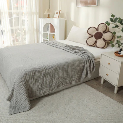 150X200cm Large Size Baby Blanket Cotton Gauze 6layer Muslin Blankets Kids Adult Bedding Soft Summer Quilt Swaddling Bath Towel