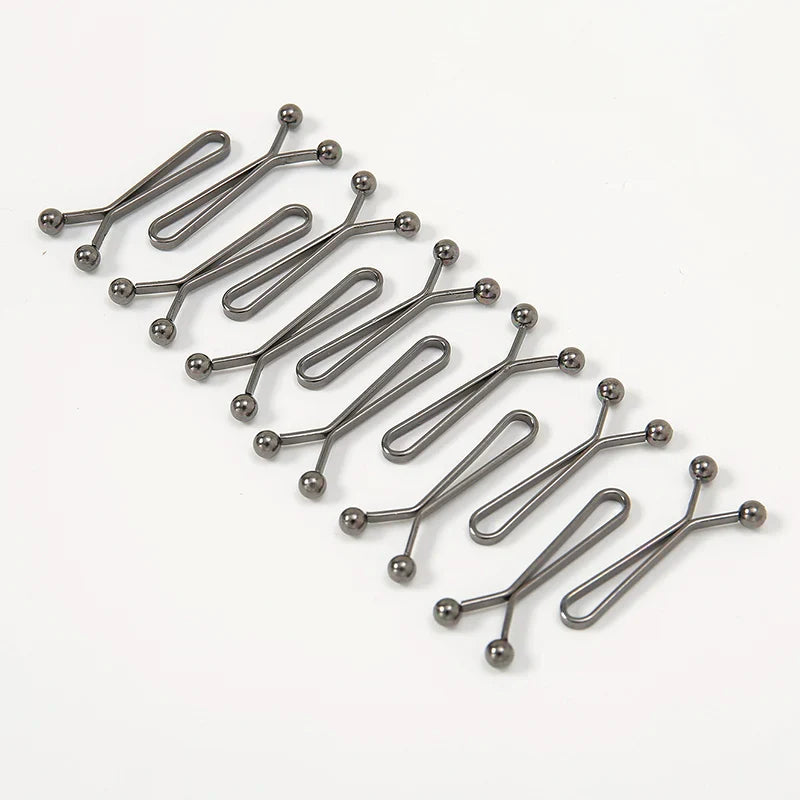 12pcs Women's Scarf Clips Hijab Pins Silk Scarf Pins U-Shaped Brooch Pins Jeans Skirts Detachable Buckle Adjustable Sleeve Clip