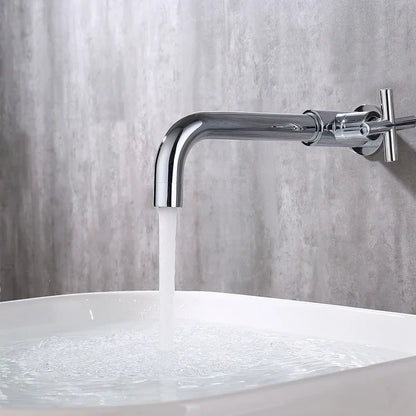 Bathroom Wall Mounted Long Mop Pool Faucet Single Cold Brass Basin Faucet Balcony Wash Basin Tap Black Brushed Gold Water Taps