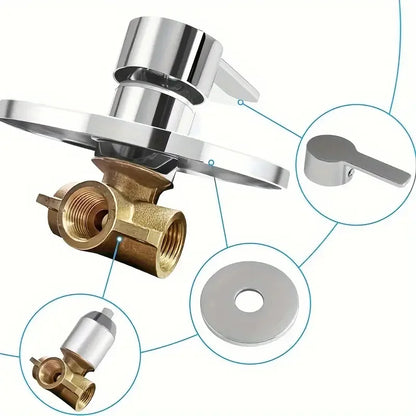 Bathroom Wall Mounted Hot And Cold Water Mixing Valve Body Faucet Solid Brass Black Single Handle Concealed Shower Faucet Mixer