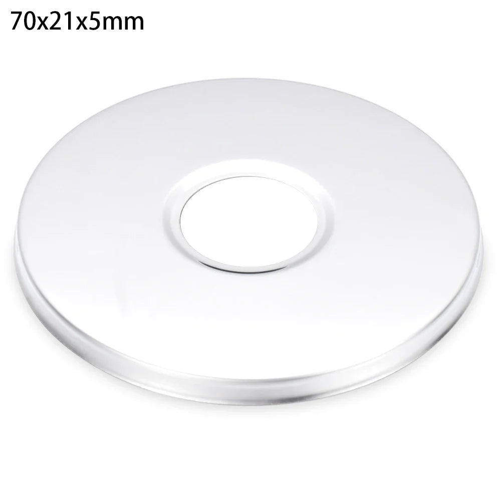1Pc Stainless Steel Shower Kitchen Faucet Decorative Cover Wall Flange Self-Adhesive Pipe Wall Covers Bathroom Accessories New