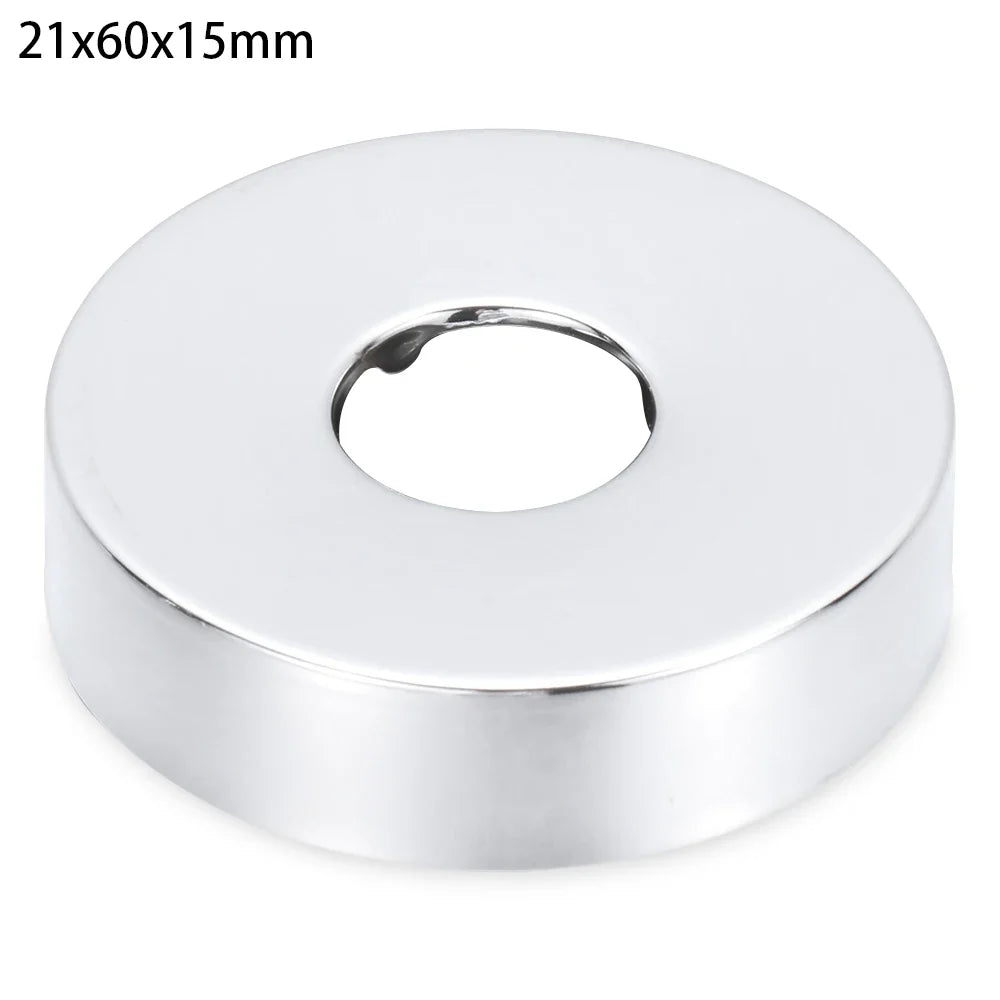 1Pc Stainless Steel Shower Kitchen Faucet Decorative Cover Wall Flange Self-Adhesive Pipe Wall Covers Bathroom Accessories New