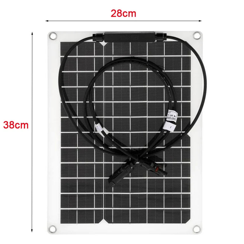 12V to 220V Solar Power System 300W Solar Panel 10A-100A Controller 1500W Modified Sine Inverter Complete Power Generation Kit