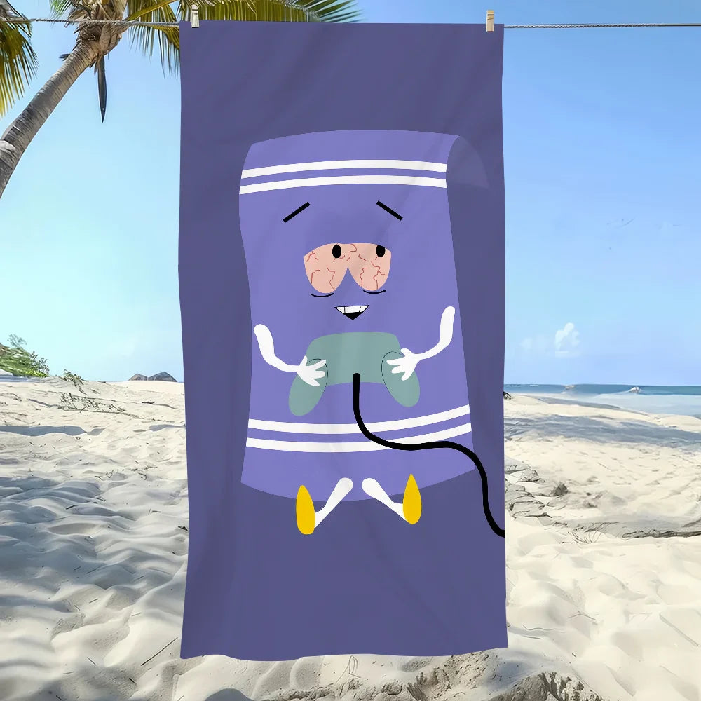 Cartoon Funny T-Towelie Towel Soft Pool Gift For Travel Gym Shower Camping Quick Dry Sports Large Beach Towel