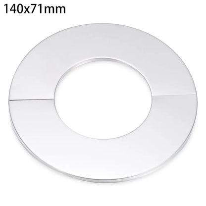 Black Shower Faucet Decorative Cover Chrome Finish Stainless Steel Wall Flange Water Pipe Wall Covers Bathroom Faucet Accessory