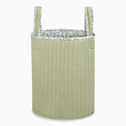 Avery Row Large Quilted Storage Basket - Riverbank