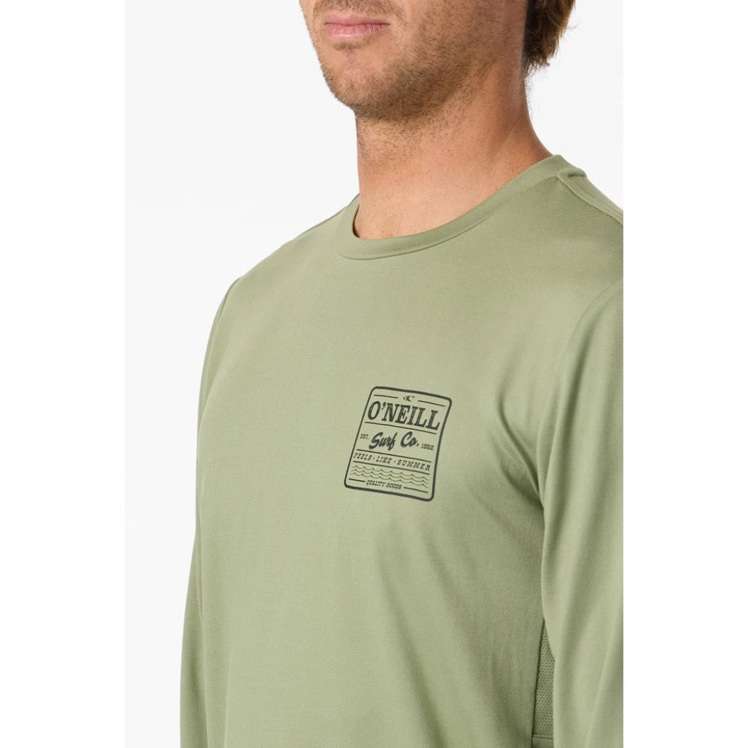 ONEILL - BLOCK UPF LONGSLEEVE TEE | Oil Green