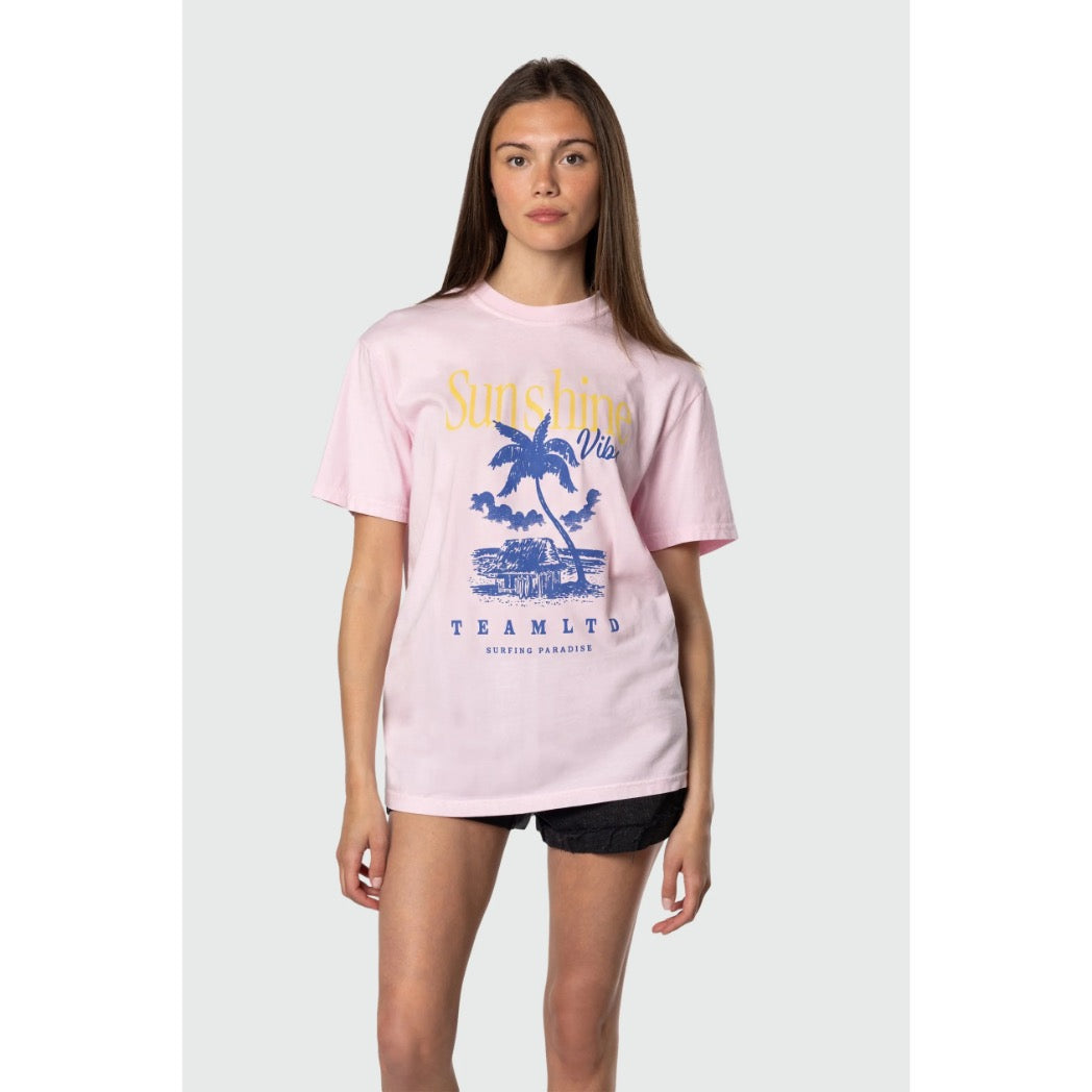 TEAMLTD - OVERSIZED TEE | Sunshine Vibes Pink