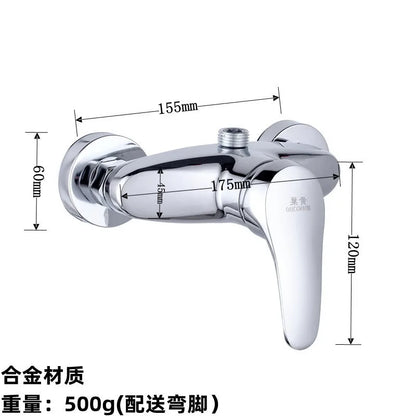 Brass Shower Faucet Mixer Valve Set with Shower Head and Hidden Switch for Bathroom Hot and Cold Water Tap  Bath