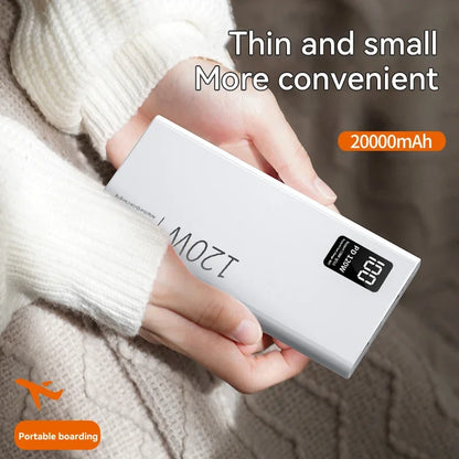 3C Certified 80000mAh 120W Super Fast Charge Power Bank Digital Display Portable for iPhone Xiaomi Fast Delivery