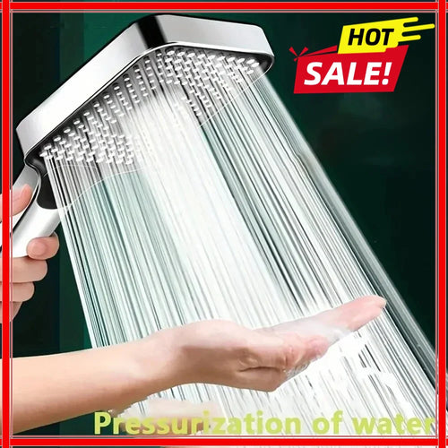 Adjustable 3-Mode Rainfall Shower Head Large Flow High Pressure Water Saving Shower Mixer - Bathroom Accessory