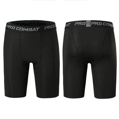 Shorts Men's Leggings Compression Pants Sports Leggings Basketball Quarter Shorts Quick Drying Running Training Stretch Fitness Pants
