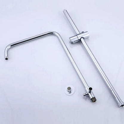 Black Stainless Steel Shower Pipe Shower Mixer Tube Bathroom Shower Faucet Accessories Fittings