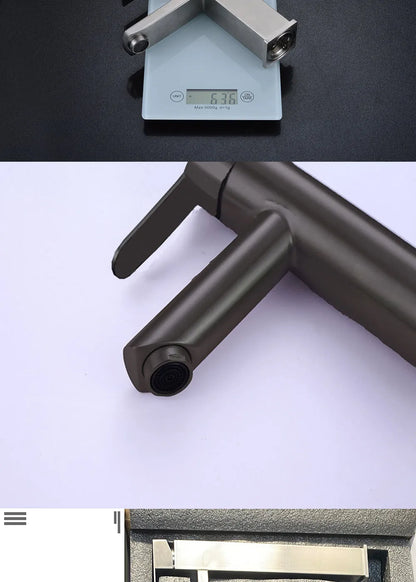 Bathroom Faucets Hot and Cold Mixer Faucets Vanity Bathroom Kitchen Deck Mounted Bathroom Sink Faucets（hose not include）
