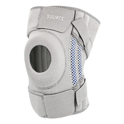 AOLIKES 1PCS Knee Brace with Side Stabilizers & Patella Gel Pads for Maximum Knee Pain Support and fast recovery for Men Women