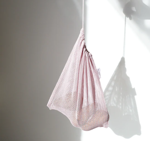 Reusable Produce Bags - Ochre, Pink, & Rose