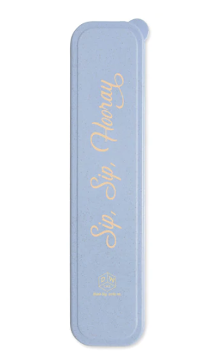 "Sip, Sip, Hooray" - Stainless Steel Straw Set