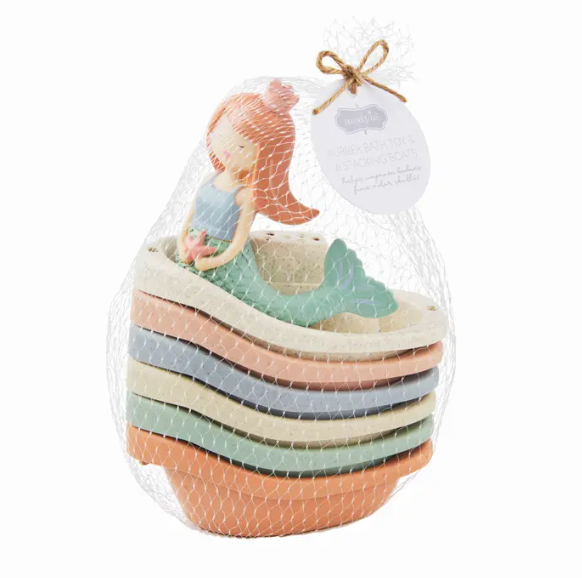 Mermaid Stacking Boat Bath Toy Set