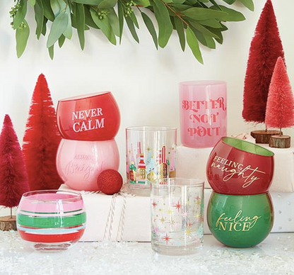 Roly Poly Glass-Naughty Nice