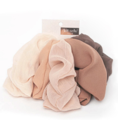 Crepe Scrunchies 5 pc