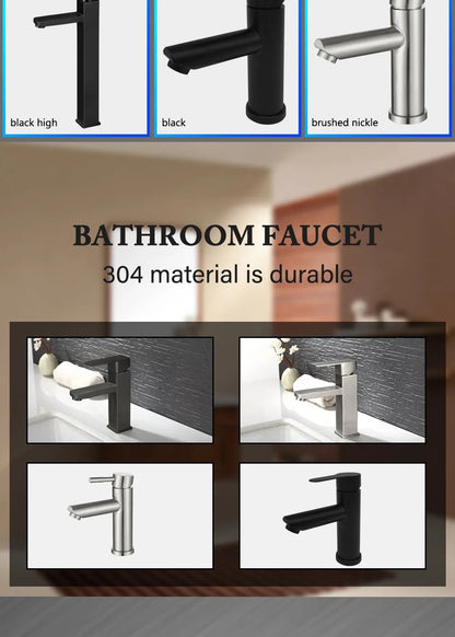 Bathroom Faucets Hot and Cold Mixer Faucets Vanity Bathroom Kitchen Deck Mounted Bathroom Sink Faucets（hose not include）
