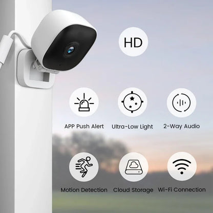 4K Mini Security Camera IP65 Waterproof Full Color Night Vision Motion Detect Surveillance Wifi Monitor with 2 Way Audio 2026