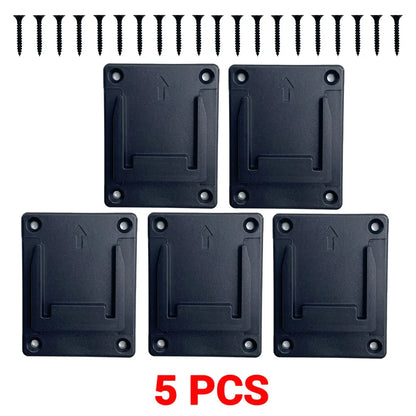 5PCS Battery Holder for Makita 18V Li-ion Battery Tools Machine Holder Storage Rack Wall Mount for BL1860 BL1850(No Battery)