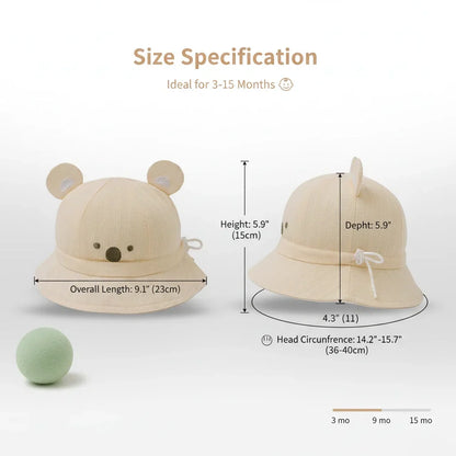 Baby hats, spring and autumn baby sun hats, summer thin fisherman hats for younger babies, baby girls and infants, summer
