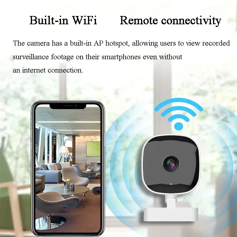 4K Mini Security Camera IP65 Waterproof Full Color Night Vision Motion Detect Surveillance Wifi Monitor with 2 Way Audio 2026