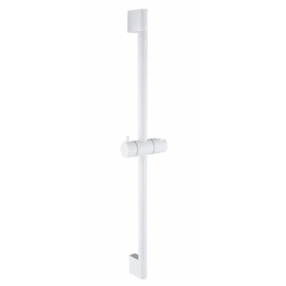 Adjustable Shower Bar Lifting Rod Extendable Wall Mount Shower Horizontal Bar Column Black White Chrome Bathroom Riser Slide