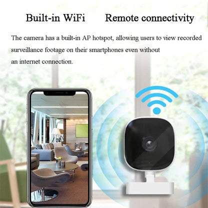 4K Mini Security Camera IP65 Waterproof Full Color Night Vision Motion Detect Surveillance Wifi Monitor with 2 Way Audio 2026