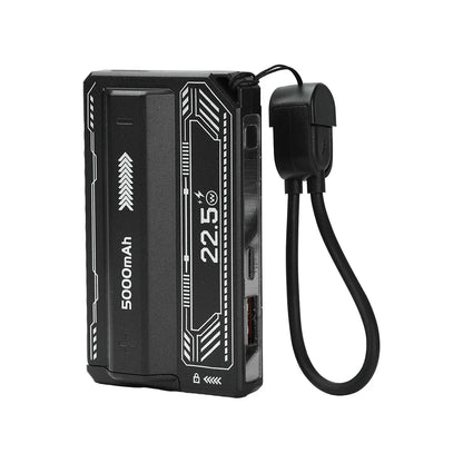 21700 Battery Holder Power Bank Case PD 20W Fast Charging Built-in Cable Detachable Power Bank DIY Battery Case