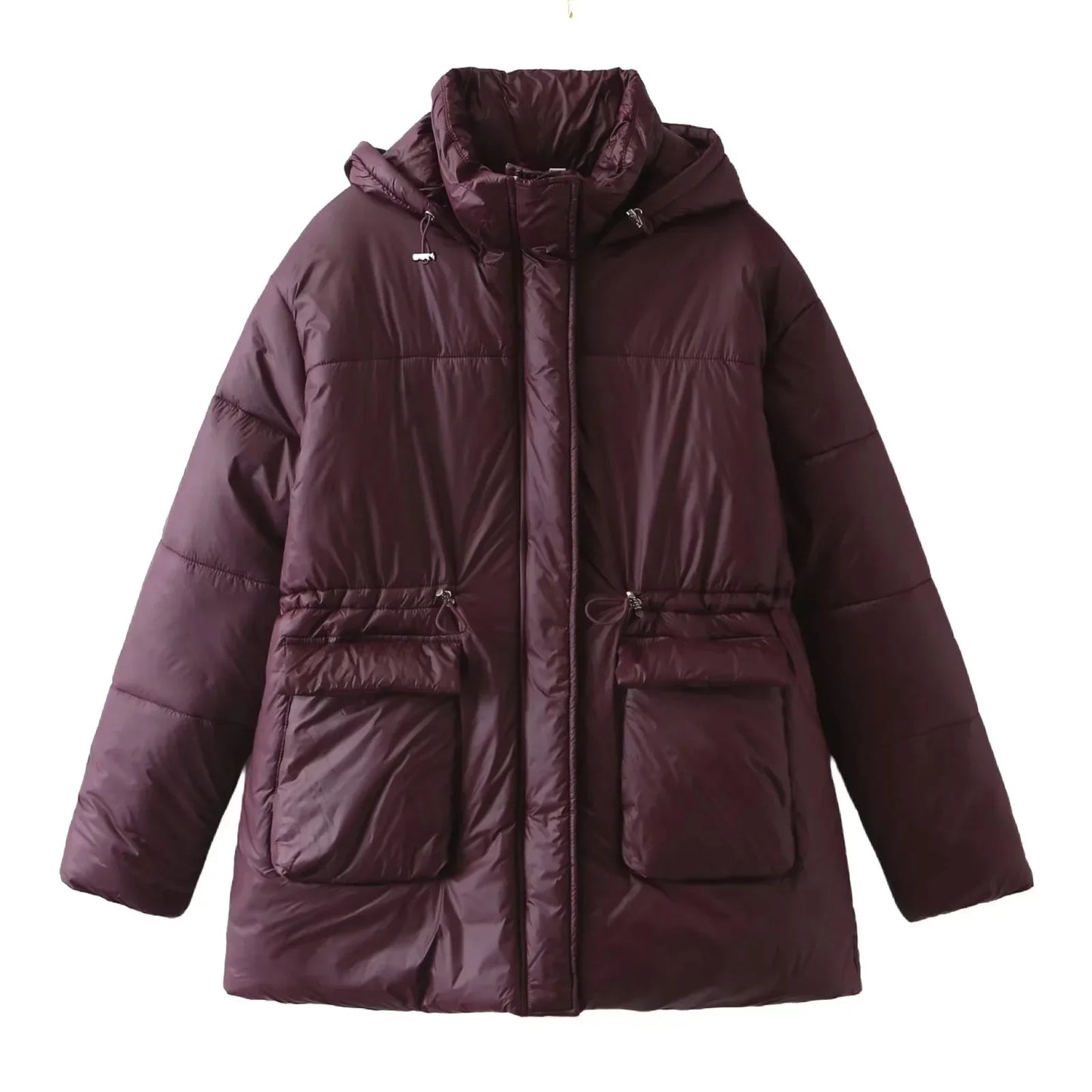 2025 Winter New Fashionable Casual Versatile Loose-Fit Hooded Cotton Jacket