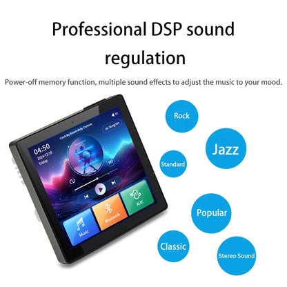 4 Inch Home Theater System 3inch Ceiling Speaker Surround Sound Multi-Room Audio Touch Screen Bluetooth In-Wall Amplifier