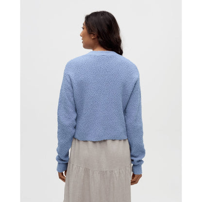 TENTREE -  POPLAR CARDIGAN | Lakeside Blue